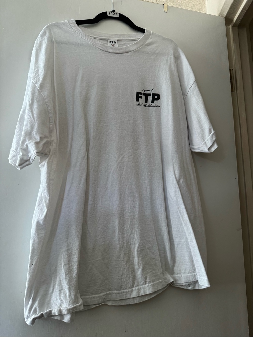 FTP 15 Years Men's White Logo Tee